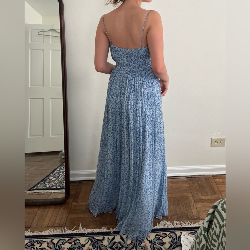 Sachin and Babi Anthropologie BHLDN Blue Rose Dress - Picture 4 of 6